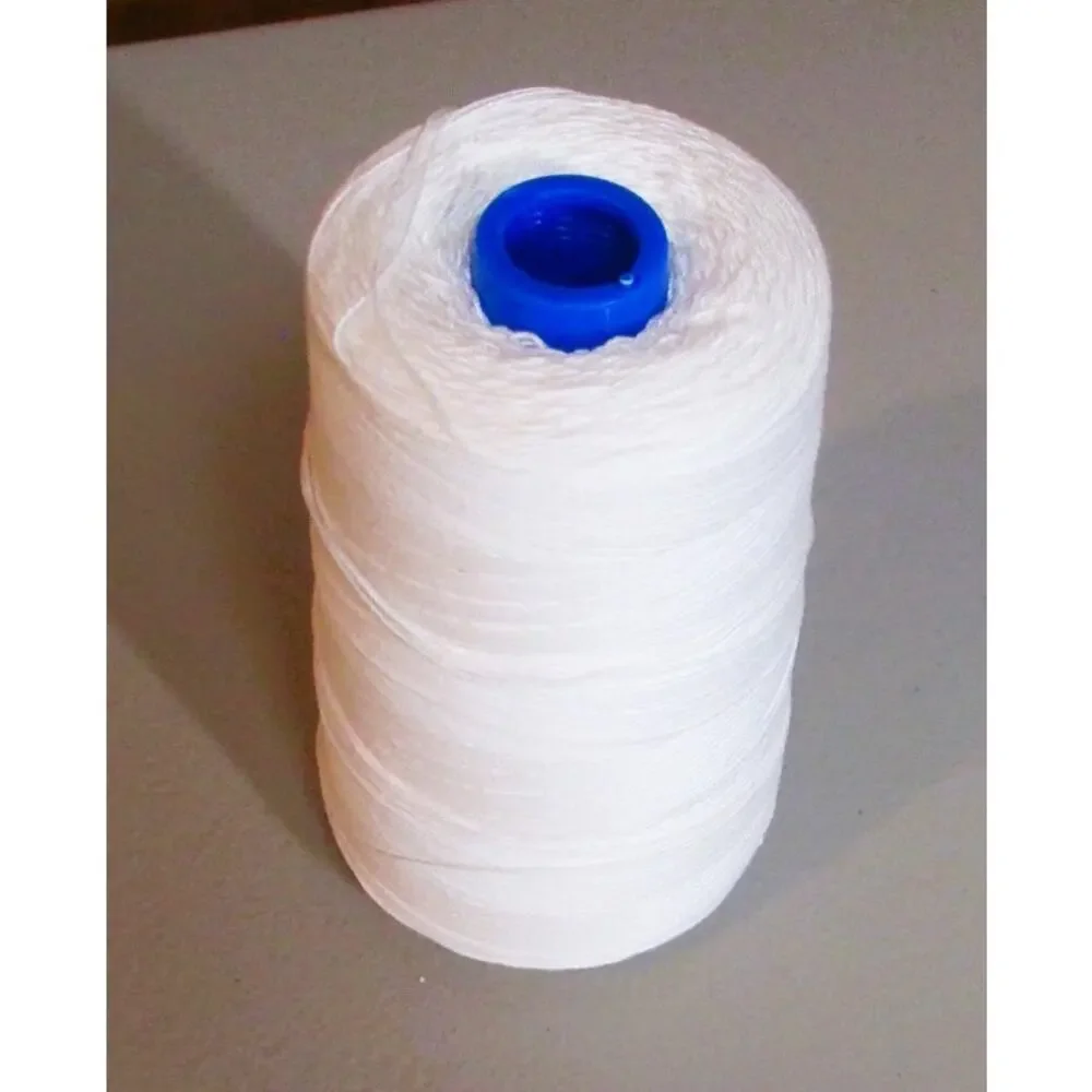 White Cone Thread Size 20 Industrial Sewing Yarn Spool 2400 Yards Textile Crafts